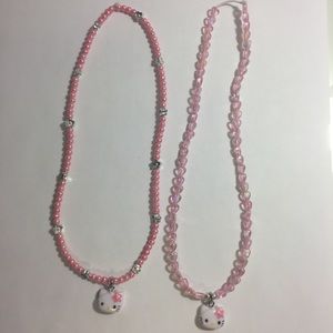 ❌SOLD❌ Hello Kitty bead necklaces set